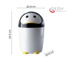 MEDIDAS PAPELERA INFANTIL PENG GEDY